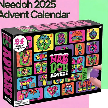 Christmas 2025 Nee Doh Advent Calendar Gift 24 Day Countdown New Year Family Friends Children Blind Box Party Props Mood Stuffs