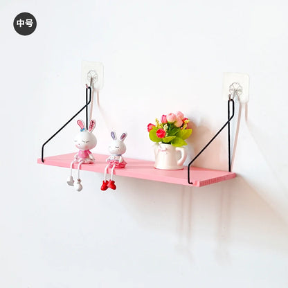 Nordic Wooden Wall Hanging Shelves Living Room Decor Display Stand Home Wall Decoration Bedroom Storage Shelf