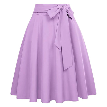 Women A-Lined Skirts High Waisted Pocket Skater Skirt Flared Mid Length Skirt Fashion Cute A-Line Skirts Y2k Skort Clothes