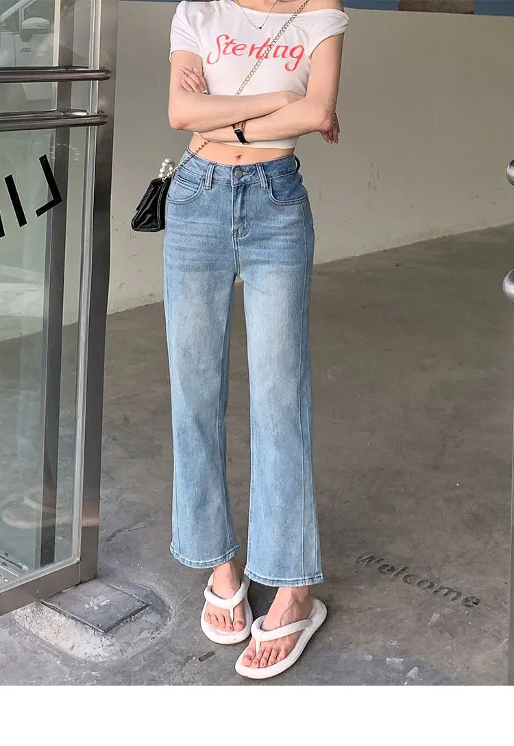 2025 Women  Jean Japan Vintage Style Low-Waisted Slimming Jeans Women's Bell-Bottom Pants Summer Season Fashion Y2K Jeans