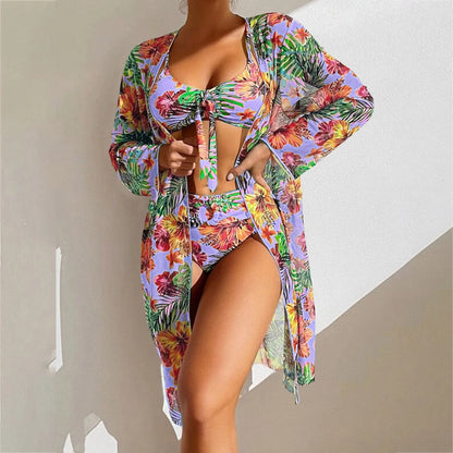 2025 Separate Swimsuits Tankini Set Female Swimwear Sports Beach Wear 3 Piece Bikini Set Cover Up Swimsuit With Shorts 비키니