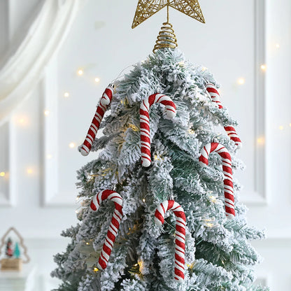 Christmas Decoration Red Christmas Candy Canes Christmas Tree Hanging Pendants Xmas New Year Home Decorations Kids Toys Navidad