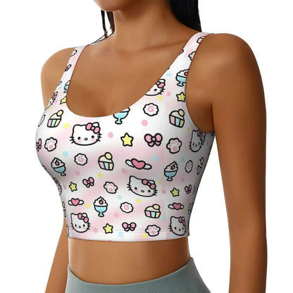 EtherealBe Hello Kitty Sports Bra for Women