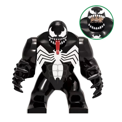 Building Blocks Marvel Transformation Figures Big Goblin Spiderman Iron Man Venom Captain Hawk Deadpool Technic Armor Gift Toys