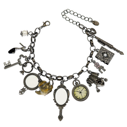 Women's Mythology Fairytale Bracelets Beads Charms Mermaid Seahorse Link Chain Crystal Bangle Armband Aesthetic Jewelry Vintage