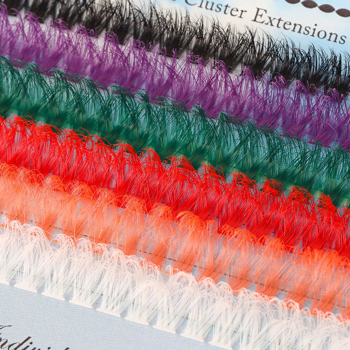 DIY Lash clusters set Colour Manga Eyelashes Extensions False eyelash bundle natural Fluffy Lashes Halloween cosplay makeups