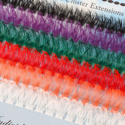 DIY Lash clusters set Colour Manga Eyelashes Extensions False eyelash bundle natural Fluffy Lashes Halloween cosplay makeups