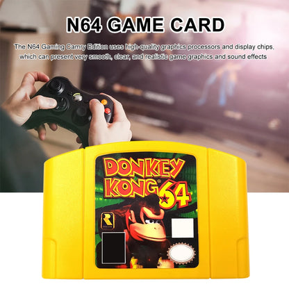 64 Bit Video Game Console US Version Toys Game Collection Cartridge N64 Series Kart Party Super Smash Bros Bad Fur Day