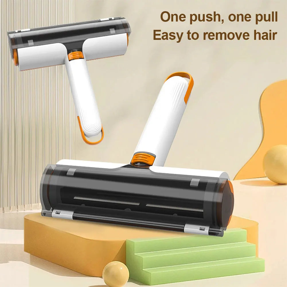 Roller Hair Remover Tool Reusable Pet Hair Remover Brush Portable Pet Hair Removing Tool with Hair Storage Box for Cat Dog Hair