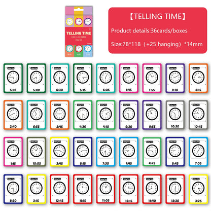 Montessori Alphabet Flashcards for Kids 3-14 Years, 36 Cards x 8 Themes, Educational Toys, Reading/Writing Learning Games Gift