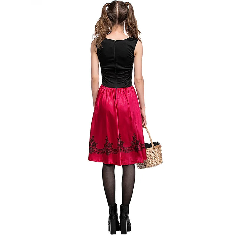 Little Red Riding Hood Modern Version of Stage Performance Clothing Shawl Adult Girls Personality Cosplay Game Uniform Costumes
