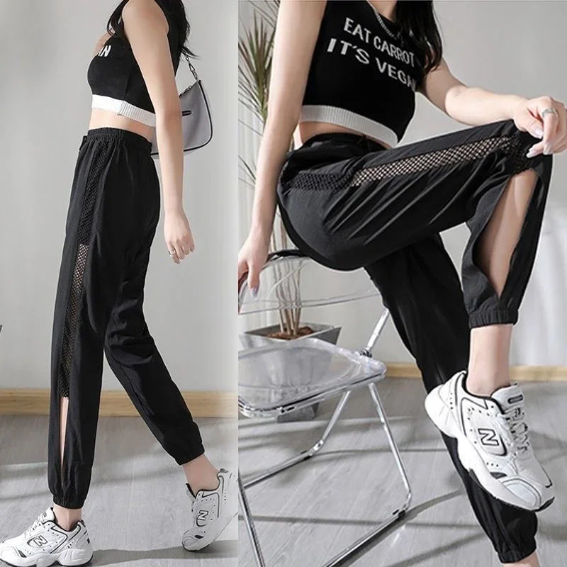 Harem Clothes Sweatpants Female Pants Joggers Fitness Black Jogging Trousers for Women with Pockets Sports Aesthetic G Slacks