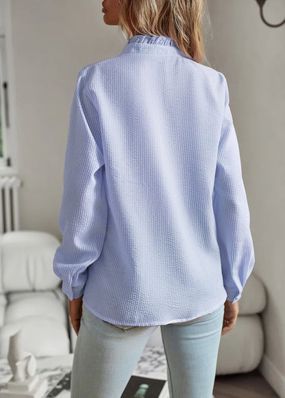 EtherealBe Casual Comfort Tops for Women - Chic Ruffle Blouse