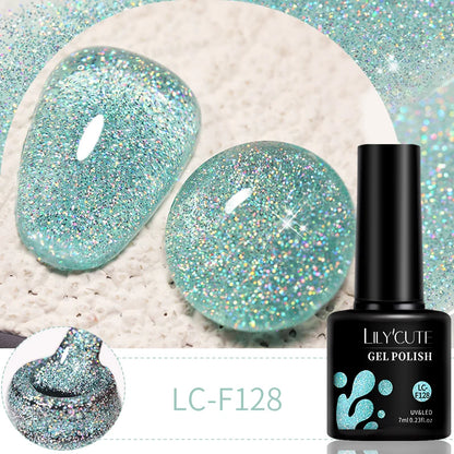 LILYCUTE 7ml 9D Cat Magnetic Gel Nail Polish Iridescent Magnet Semi Permanent Soak Off UV LED Manicure For Nail Art Gel Varnish