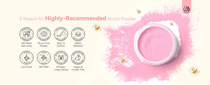 Saviland Professional Acrylic Powder Set 10g x 10 Clear Nudes Pink Ultra Fine Keratin Formula Quick Dry for Salon Nail Art