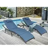 Qoutdoor PE wicker patio furniture rattan sectional loveseat couch set conversation sofa with storage box for balcony lawn a