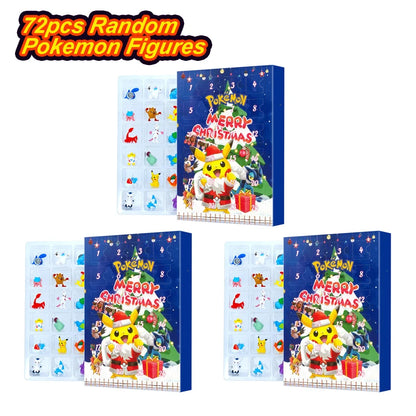 Pokemon Figure Christmas Halloween Advent Calendar Gift Kawaii Pikachu Anime Figural Action 24Pcs Set PVC Model Kid Toys