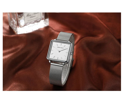 Simple Design Stainless Steel Strap Quartz Machine Core 3ATM Waterproof Wrist Watch Multifunctional Dropshipping Women's Watches