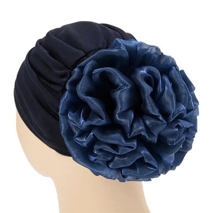 Women's Hats Spring Summer Floral Beanie Hat Muslim Stretch Turban Hat Cap Hair Loss Headwear Hijib Cap