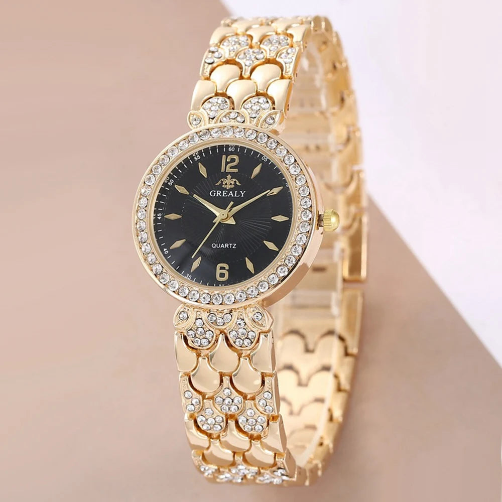 New Fashion Women Watch Casual Clock Rhinestone Business Women Quartz Watch For Women Relogio Feminino Simple Wristwatch Relógio