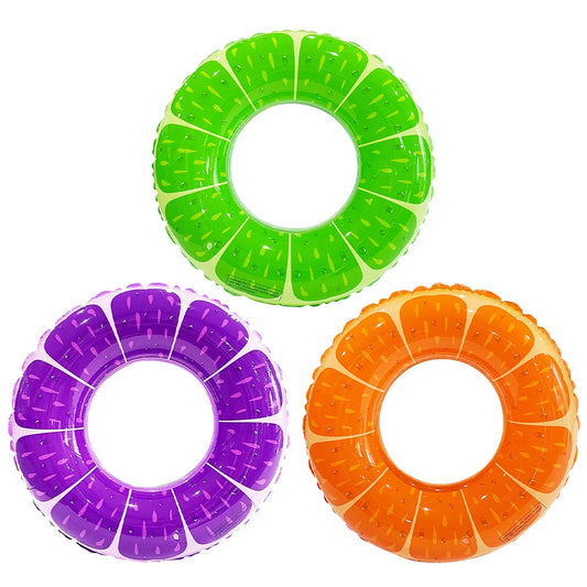 1pc Fruit Swimming Ring PVC Inflatable Swim Circle Outdoor Beach Pool Party Water Floating Ring