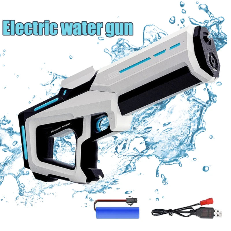 Kids Electric Water Gun Toys Summer Outdoor Beach Battle Game Full Induction Absorb Water Spray Guns for Children Gift