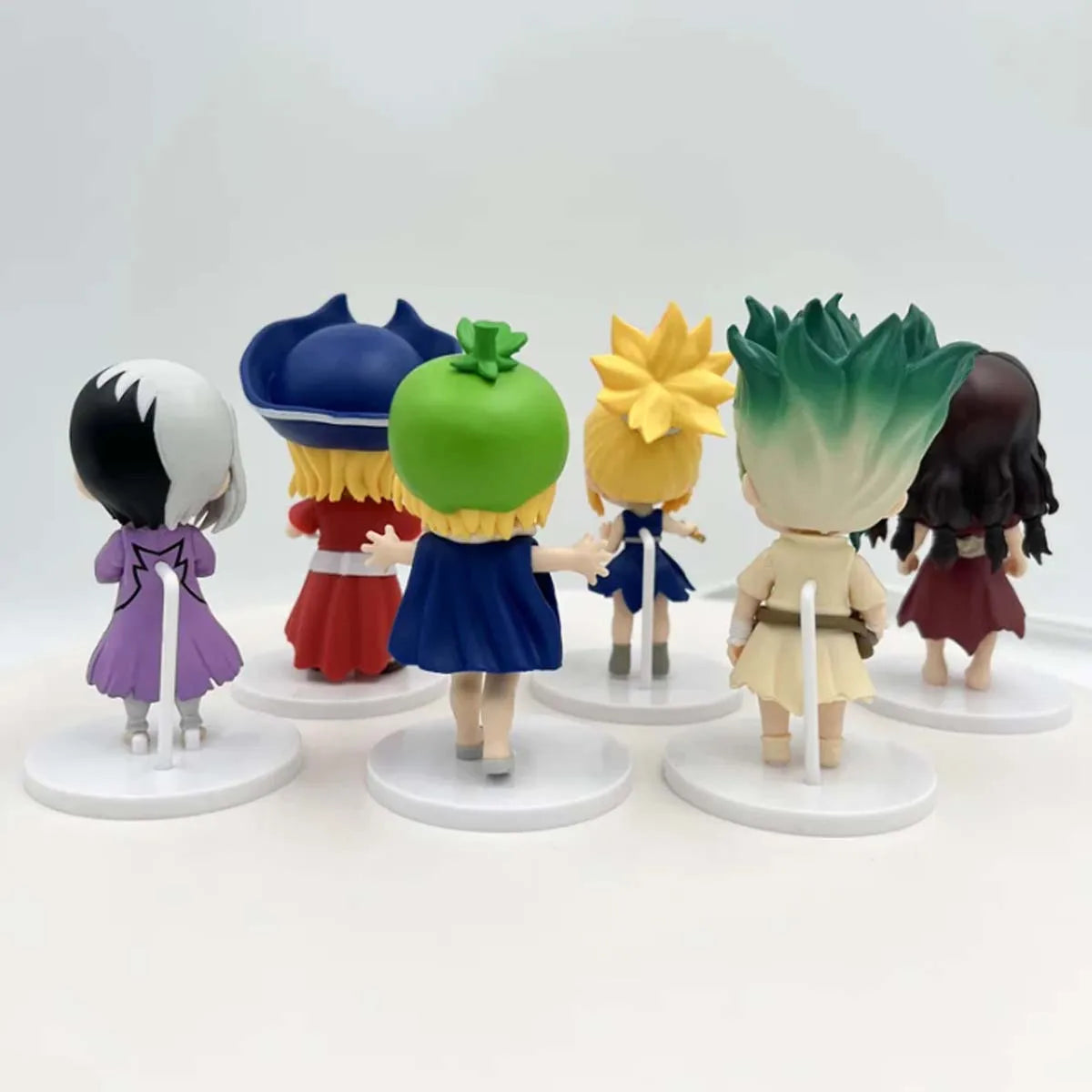 6pcs 10cm Stone Dolls,Anime Action Figure,Adult Collection Model,Cute Funny Model Toys,Birthday Christmas Choice for Boys Girls