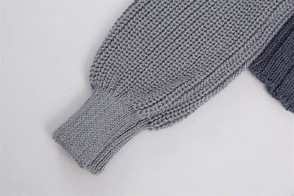 Fashionable Backless Knot Design Knitted Top Women's Autumn Wear Versatile Street Style round Neck Long Sleeve Polyester