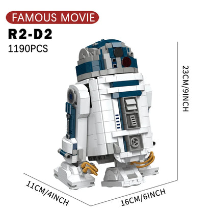 UCS Ideas Space Exploration R2-D2 robot Mecha star Brick Technical Model Building Blocks Educational Toys set 1190pcs 75379