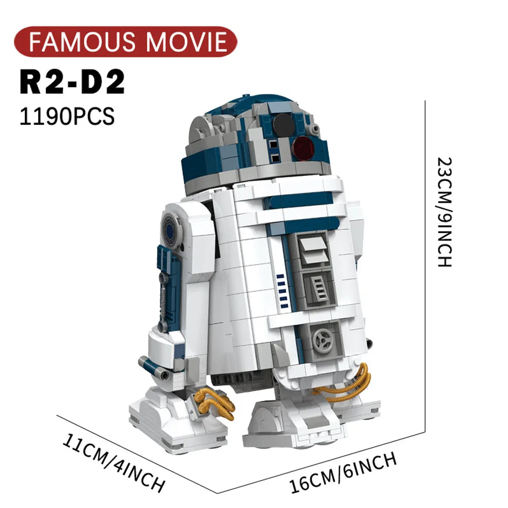 UCS Ideas Space Exploration R2-D2 robot Mecha star Brick Technical Model Building Blocks Educational Toys set 1190pcs 75379