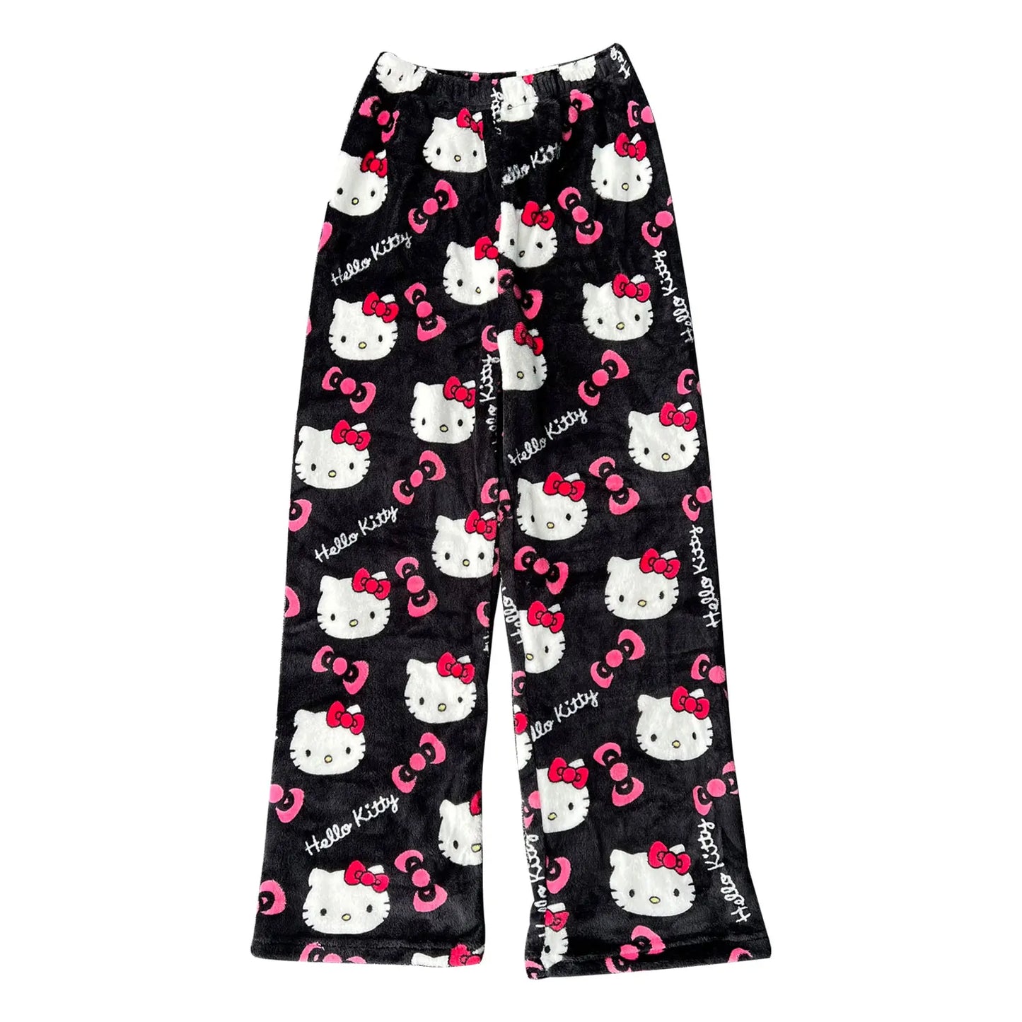 2025 New HelloKitty Outerwear Autumn/Winter Plush Sleeper Pants Women's Warm Pants Flannel Home Pants Soft Warm Sleeper Pants