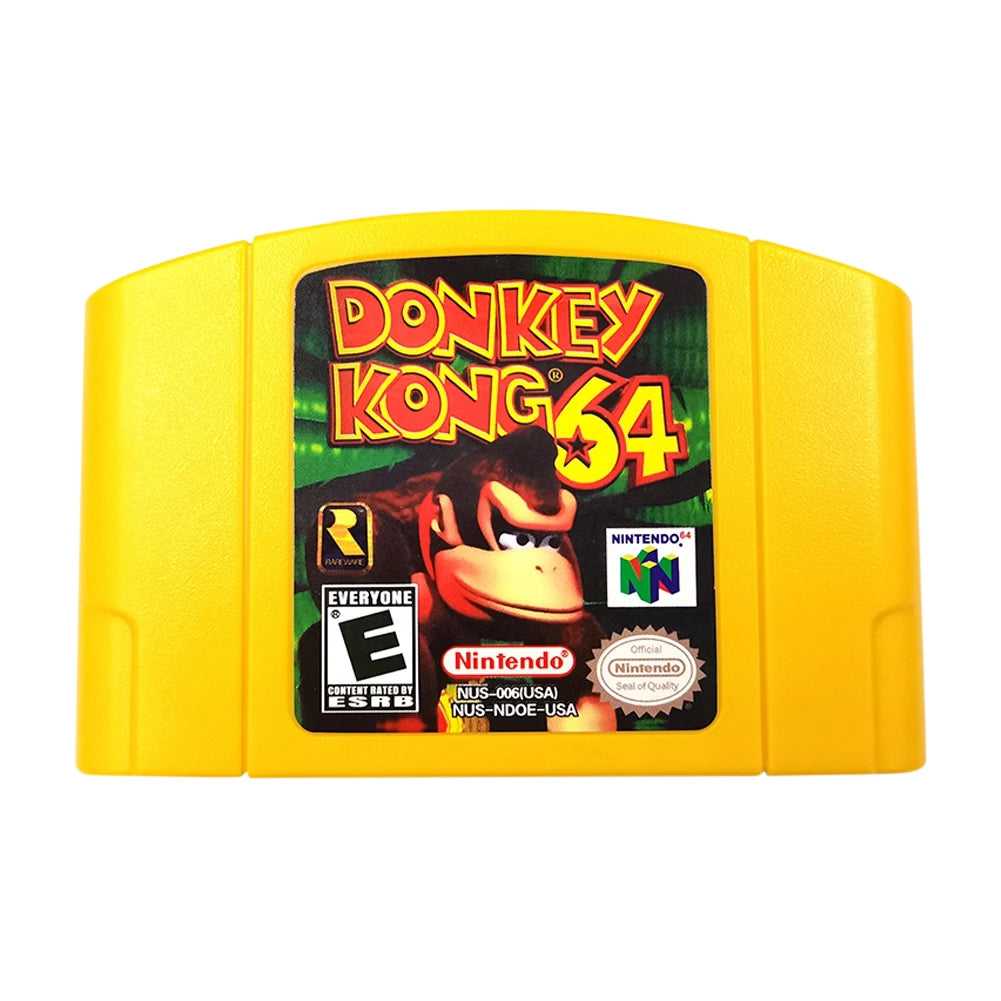 64 Bit Video Game Console US Version Toys Game Collection Cartridge N64 Series Kart Party Super Smash Bros Bad Fur Day