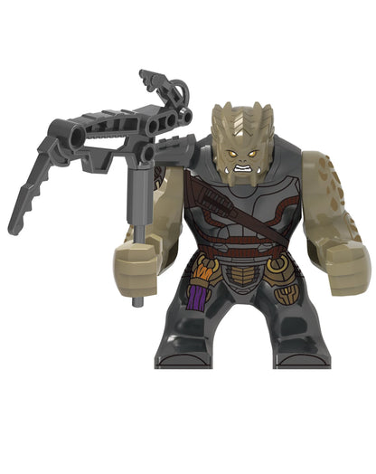 Building Blocks Marvel Transformation Figures Big Goblin Spiderman Iron Man Venom Captain Hawk Deadpool Technic Armor Gift Toys