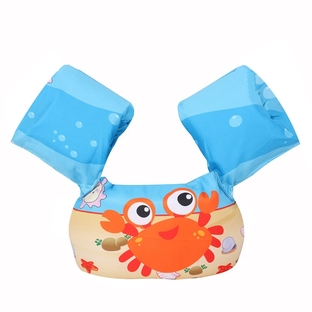Baby Float Cartoon Arm Sleeve Life Jacket Swimsuit Foam Safety Swimming Training Floating Pool Float Swimming Ring Children Swim