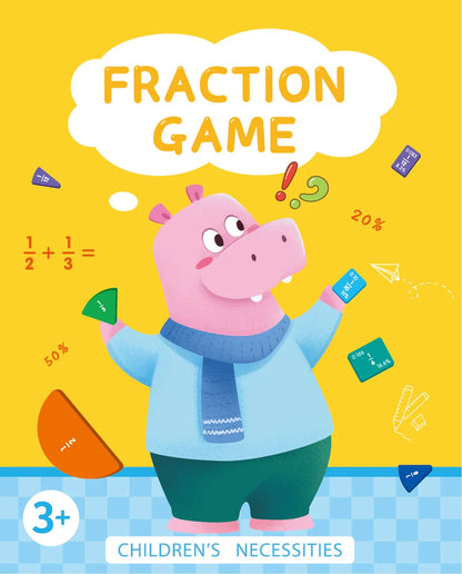 Magnetic Fraction Learning Nuclear Denominator Cognition Addition and Subtraction Operation Demonstration Lower Grade Teaching