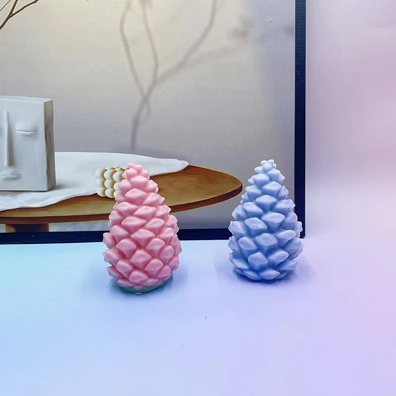Christmas Series Pine Cone Silicone Candle Mould DIY Handmade Pine Cone Candle Plaster Resin Crafts Soap Mould Christmas Gift