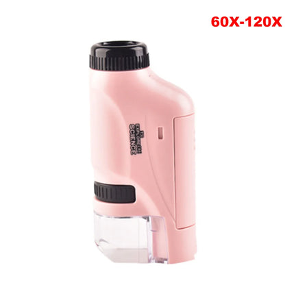1000x Kids Microscope Electronic Magnifier Camera 200 Megapixels Educational Science Toys with 8 LED Light Photo Video Function
