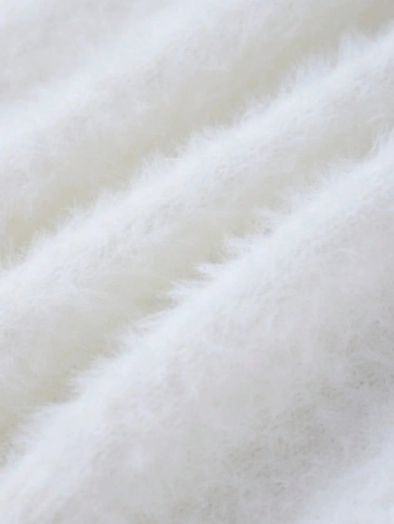 Autumn Elegant Women Fuzzy Knit Long Cardigan Fashion Casual All White Simple Coat 2025 Holiday Work Female Knitwear Overcoat