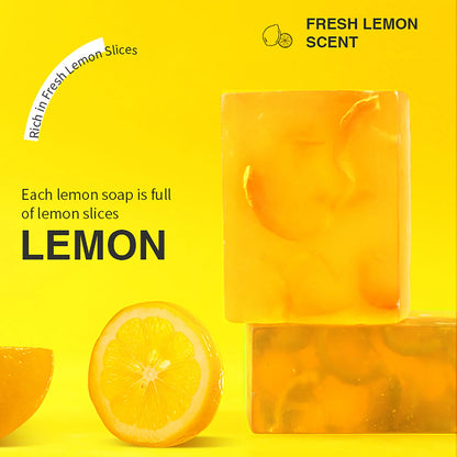 AILKE Spots Remover Soap Bars, Deep Cleansing, Moisturizing, Skin Glow, with Natural Lemon, Olive Oil, Cruelty Free Body Wash