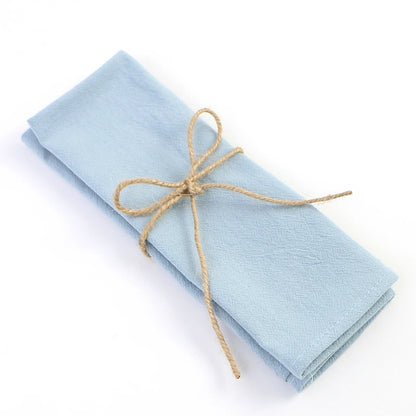 20PC 30X45CM Cotton Hotel Serving Cloth Napkins Fabric Family Dinner Kitchen Green Tea Towels Table Mat Wedding Table Decoration