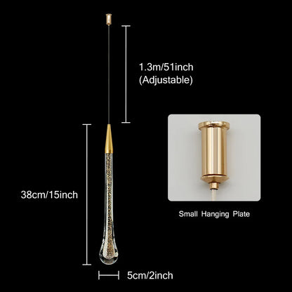 New LED chandelier bedroom restaurant bar chandelier staircase light crystal interior decoration chandelier