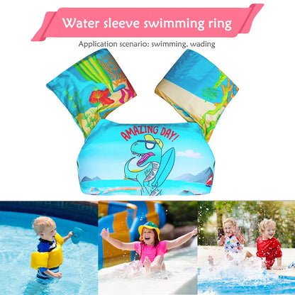 Baby Float Cartoon Arm Sleeve Life Jacket Swimsuit Foam Safety Swimming Training Floating Pool Float Swimming Ring Children Swim