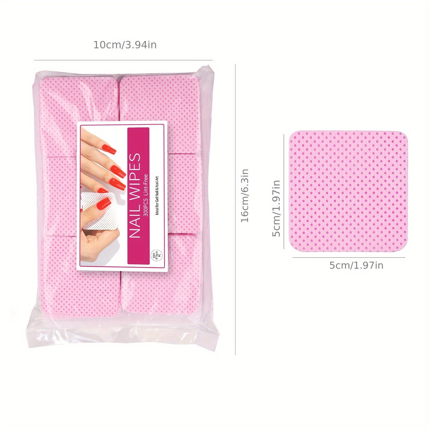 Nail Polish Remover Wipes Nail Cleaning Pads, Non Woven Nail Pads For Women Girl Beauty Salon