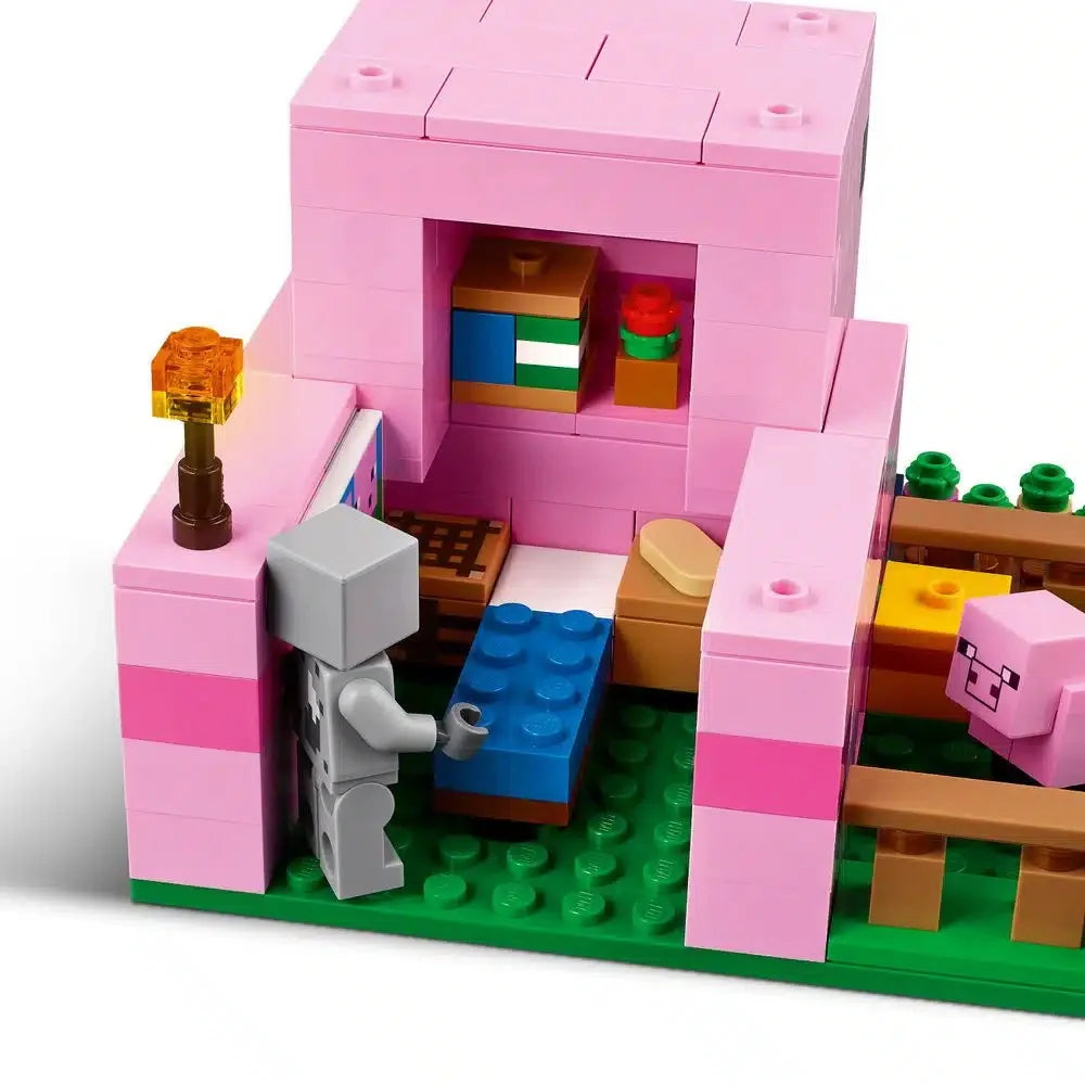 LEGO Building blocks Sets MC My Mini World Game Series Building Blocks The Baby Pig House Farm Children's Toys Assembling Gift