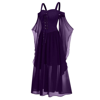 EtherealBe Medieval Gothic Witch Costume Dress