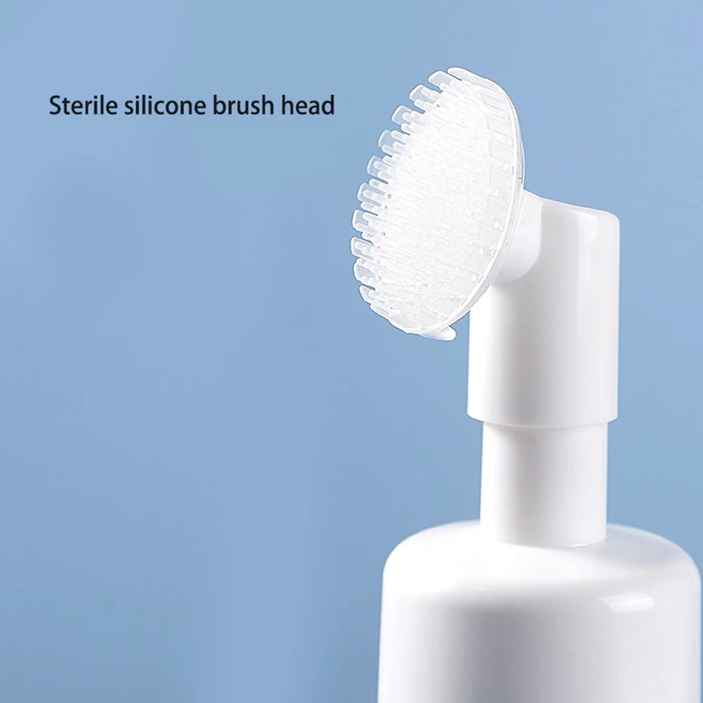 120ml Custom Logo Face Wash Private Label with Brush Avocado Watermelon Green Tea Cleansing Mousse Liquid Face Clean Makeup Milk