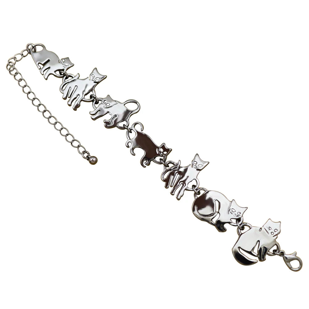 Women's Mythology Fairytale Bracelets Beads Charms Mermaid Seahorse Link Chain Crystal Bangle Armband Aesthetic Jewelry Vintage