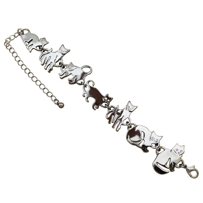 Women's Mythology Fairytale Bracelets Beads Charms Mermaid Seahorse Link Chain Crystal Bangle Armband Aesthetic Jewelry Vintage