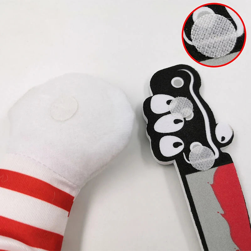 Funny Dog Clothes Dogs Cosplay Costume Halloween Comical Outfits Holding a Knife Set Pet Cat Dog Festival Party Clothing