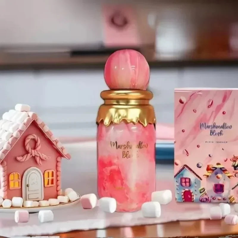 100ml Unisex Perfume Sweet Marshmallow Fruity Scent with Warm Musk Candy Notes for Girls Daily Wear Long Lasting Fragrance